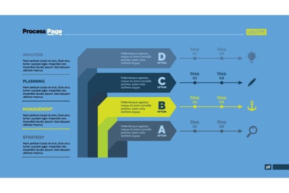 Four Arrows Process Chart for Clearer Business Data