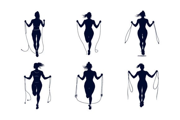 People Skipping Rope: Transform Your Creative Projects with Premium AI EPS Illustrations